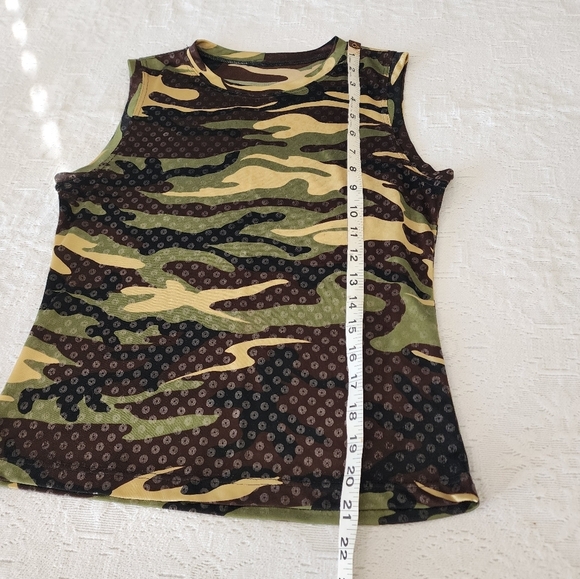 Camo Print Iridescent Women's Scoop Neck Tank Size S NWOT - Picture 3 of 4